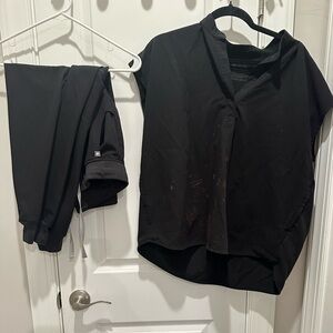 Black Rafaela Top and Joggers Set